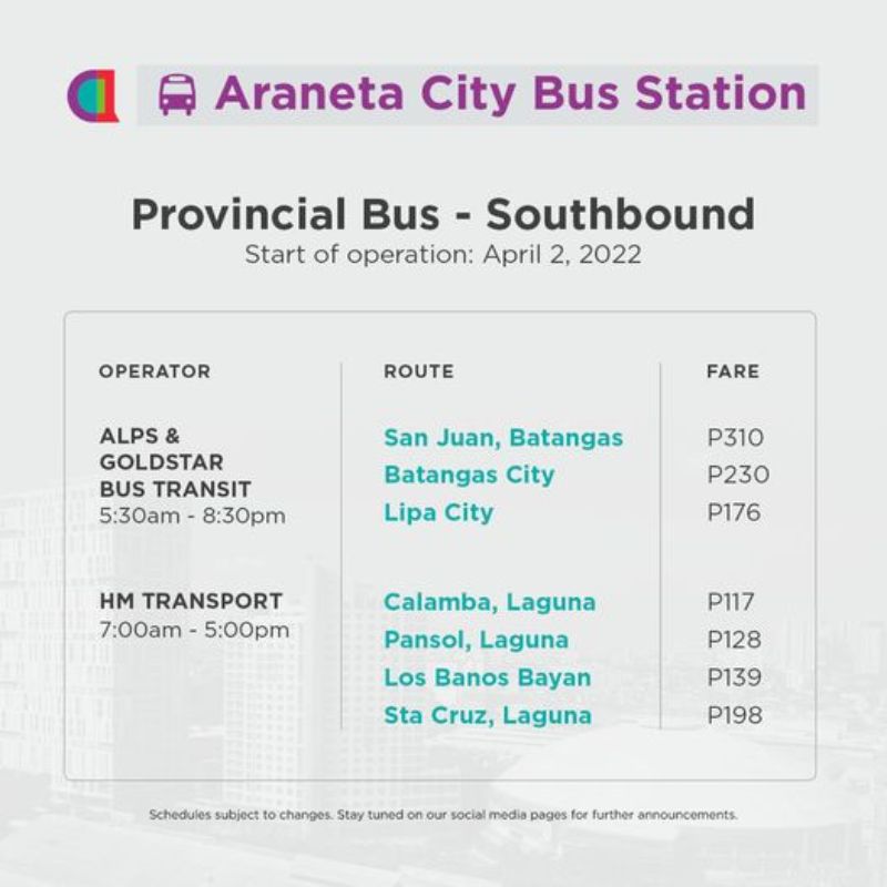 Araneta City Bus Station